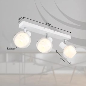 Globo 54309-3W - Spot TOKKI 3xE14/40W/230V alb
