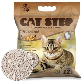 Litiera aglomerantă Cat Step Tofu Original 5,4 kg,12 l
