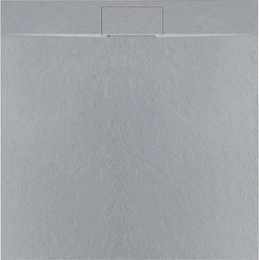 Cadita dus patrata gri Rea Bazalt 90x90 cm