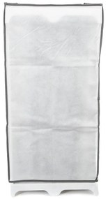 Pantofar textil Compactor shoes, 25 compartimente, negru - alb