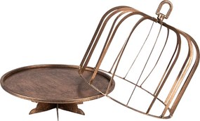 Tava aurie, din metal, cu capac, Ø 26x32 cm, Copper