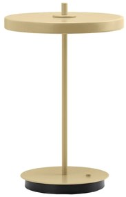 Veioză galben-deschis LED din metal cu abajur din metal (înălțime 31 cm) Asteria Move – UMAGE