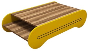 Masă de cafea Clement (Nuc + Galben). 1089043