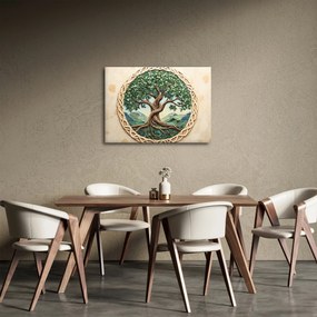 Tablou – Arborele vieții împletit (70x50 cm)