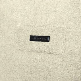 Fotoliu bean bag crem cu tapițerie din țesătură bouclé Sofa Snug – SLOWDOWN