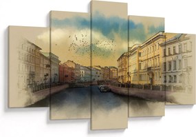 Tablou - Râul Moyka, Sankt Petersburg, Rusia (150x105 cm)