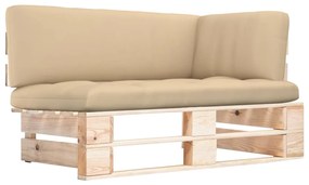 vidaXL Canapea de grădină din paleți, colțar, lemn de pin tratat