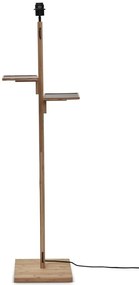 Lampa de podea eco din bambus cu 2 rafturi Bhutan 40x25 natur