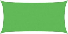 vidaXL Pânză parasolar verde dreptunghiular 2,5x5 m HDPE 160 g/m²