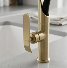 Baterie bucatarie Rea Castor auriu periat