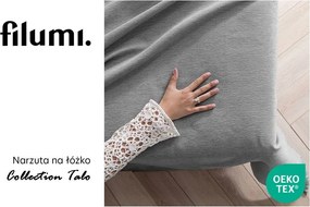 Cuvertură gri din janilie 220x240 cm Talo – Filumi