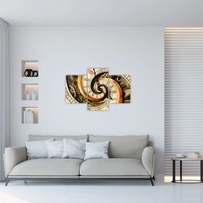 Tablou cu ceas (90x60 cm)