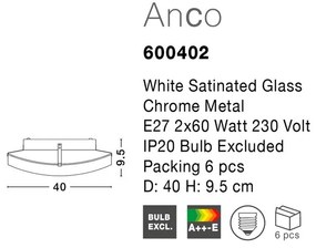 Plafoniera moderna Anco 40cm NVL-600402