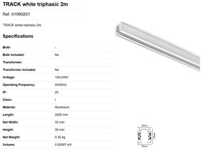 Sina trifazata alba 2 metri 01990201
