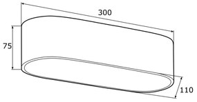 Aplică TONI 2xE27/15W/230V neagră/aurie Argon 0904