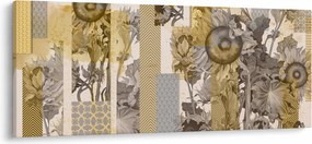 Tablou - Colaj cu floarea-soarelui (120x50 cm)