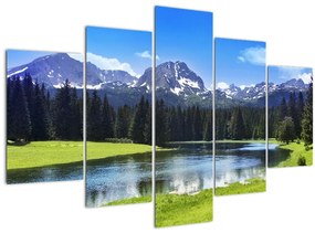 Tablou - vâfurile montane înzăpezite (150x105 cm)