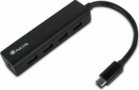Hub USB 4 Porturi NGS WONDERHUB4 Negru 5 Gbps