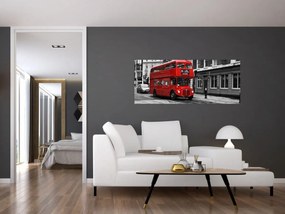 Tablou - Londra cu autobuz (120x50 cm)