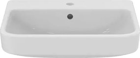 Lavoar semiincastrat Ideal Standard i.life B alb lucios 55 cm cu orificiu baterie si preaplin