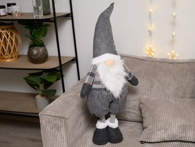 Pitic decorativ GNOME 90 cm, gri