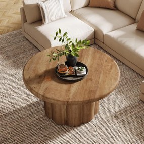 Masuta de cafea rotunda, 80 cm, masa canapea Maro - MCM9