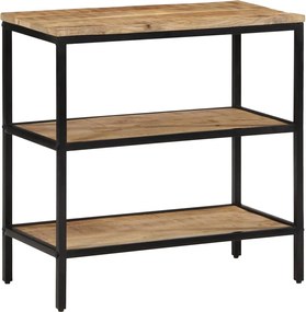 vidaXL Masă consolă, 70x35x70 cm, lemn masiv de mango brut