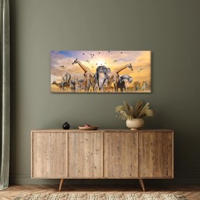 Tablou - Animae din Africa (120x50 cm)