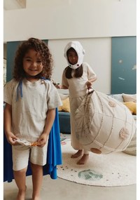 Fotoliu puf pentru copii crem Solar System – Lorena Canals