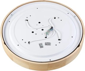 Plafonieră NATURAL MODERN cu 4 socluri E27 (15W, 230V), diametru 58 cm, din lemn de pin