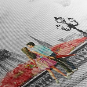 Tablou îndrăgostiții în Paris (90x60 cm)