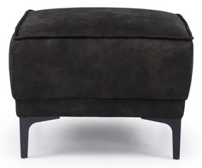 Taburet gri antracit cu tapițerie din imitație de piele Copenhagen – Scandic