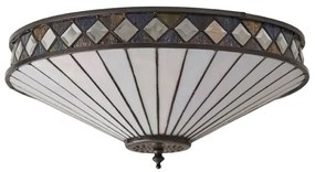 Endon 64145 - Plafonieră Tiffany FARGO, 2xE27/60W/230V, diametru 41,5 cm