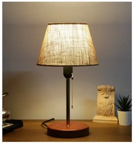 Veioză cu abajur textil (înălțime 14 cm) Mardin – Opviq lights