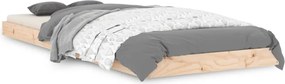 vidaXL Cadru de pat, 75x190 cm, mic, single, lemn masiv de pin