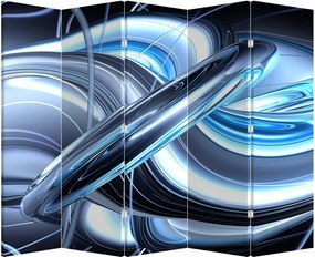 Paravan - Abstracție albastră (210x170 cm)