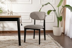 Set de scaune de sufragerie Lionte Grey and Black,2 buc.