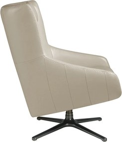 Fotoliu pivotant tapitat cu piele George