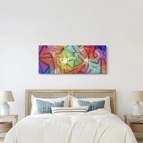 Tablou - Abstracția poligonală (120x50 cm)