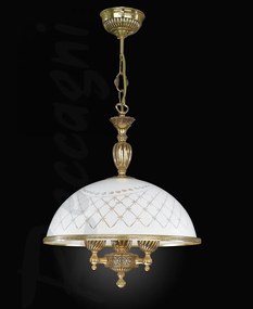 Lustra clasica alama/sticla realizat manual 7102