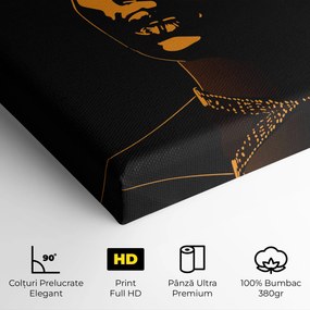 Tablou Canvas, 50x70cm, Dormitor si Living, Femei, Femei africane, African Yellow Light