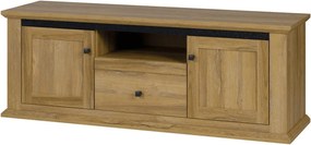 Comoda TV LEON MZ15, stejar grand, DTD laminat, 150x45x55 cm