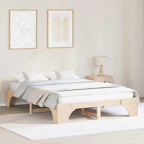vidaXL rama de pat 160x200 cm din lemn masiv de pin