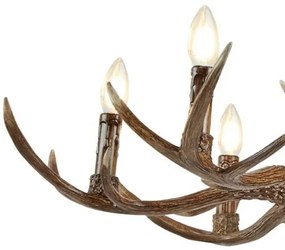 Searchlight 6416-6BR - Lustr STAG 6xE14/7W/230V pe ramă de tip coarne