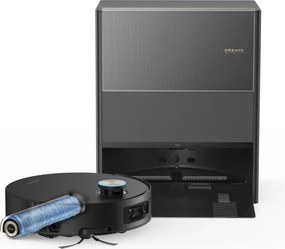 Aspirator robot Dreame Aqua10 Ultra Roller RLH71DE-BK, 30000 Pa, 220 min, 3,5/4 l, AquaRoll si Seal, Control vocal, Camere AI, Negru
