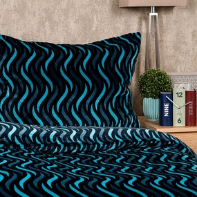 Lenjerie de pat din micro-flanelă 4Home Wave, 140 x 200 cm, 70 x 90 cm