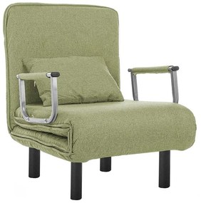 Fotoliu pat 2 în 1-verde