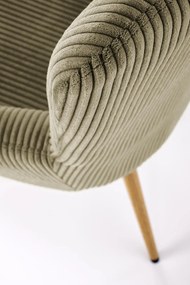 Fotoliu Amaro velvet olive H97 cm