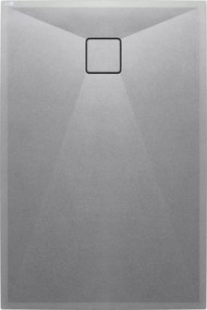 Cadita de dus Deante Correo gri metalic 90x140 cm