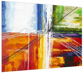 Tablou abstract - pictura (70x50 cm), în 40 de alte dimensiuni noi